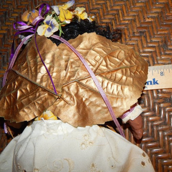 Artisian "Patsy" Pansy Flower Angel OAK Handmade with Love in 1996 - Picture 16 of 16